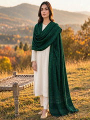 Deep Emerald-Moonlight Shawl