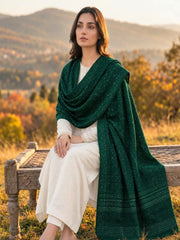 Deep Emerald-Moonlight Shawl