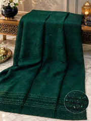 Deep Emerald-Moonlight Shawl
