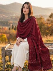 Deep Red-Moonlight Shawl