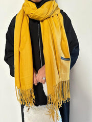 Winter Cashmere Pashmina -MUSTURD