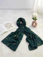 Bow Emb Hijab- Green