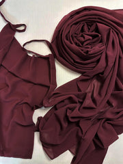 Hijab Niqab - DARK PLUM