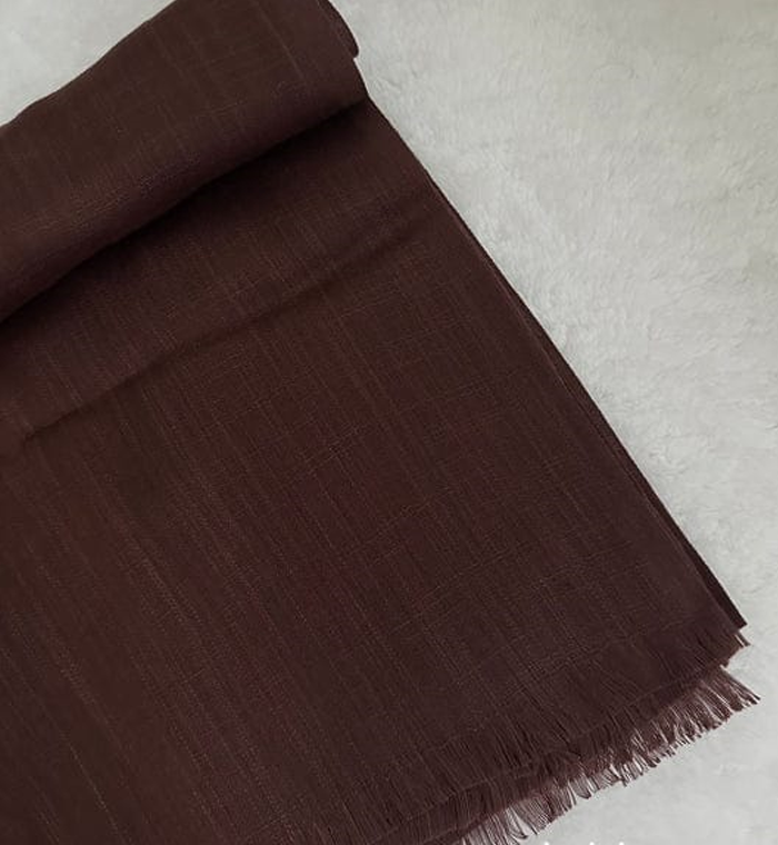 Turkish Lawn Hijab - DARK BROWN