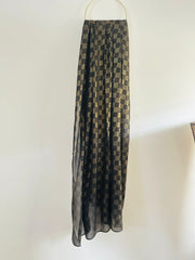 DAZZLE CHIFFON HIJAB-BLACK