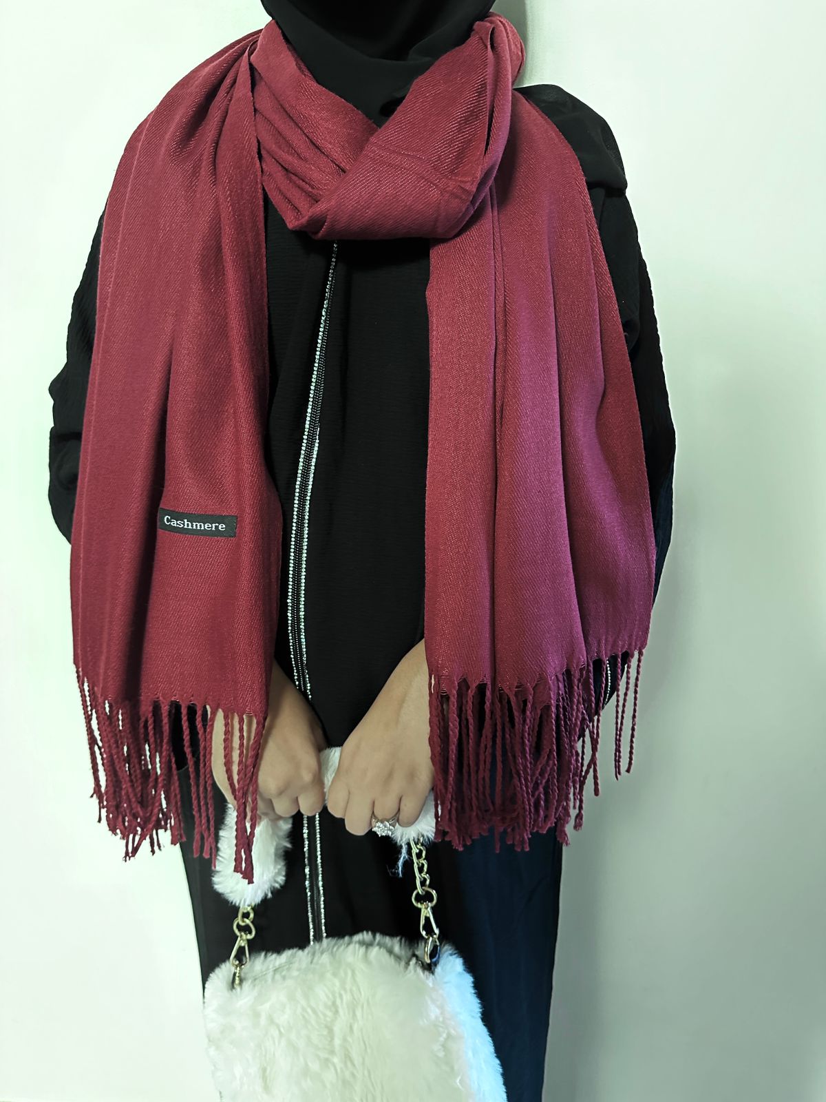 Cashmere Pashmina Burgundy