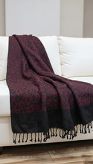 Woolen Shawl Lilly Maroon