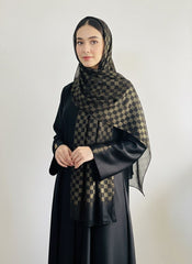 DAZZLE CHIFFON HIJAB-BLACK