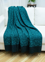 Woolen Shawl Lilly Sea