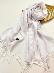 Cashmere Pashmina Off White