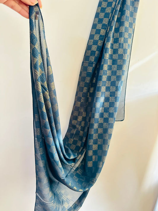 DAZZLE CHIFFON HIJAB-TEAL