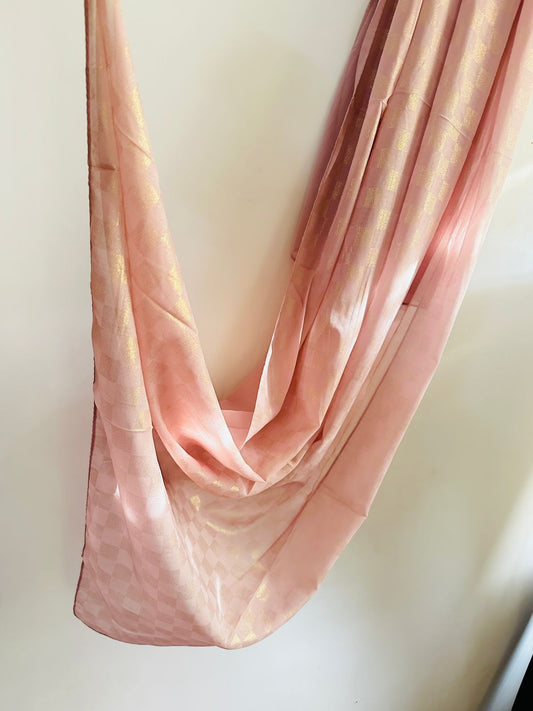 DAZZLE CHIFFON HIJAB-PEACHY PINK