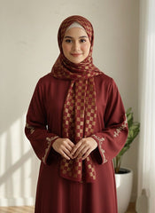 DAZZLE CHIFFON HIJAB-MAROON
