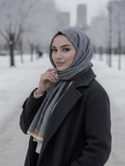 Mist Woolen Hijab Charcoal