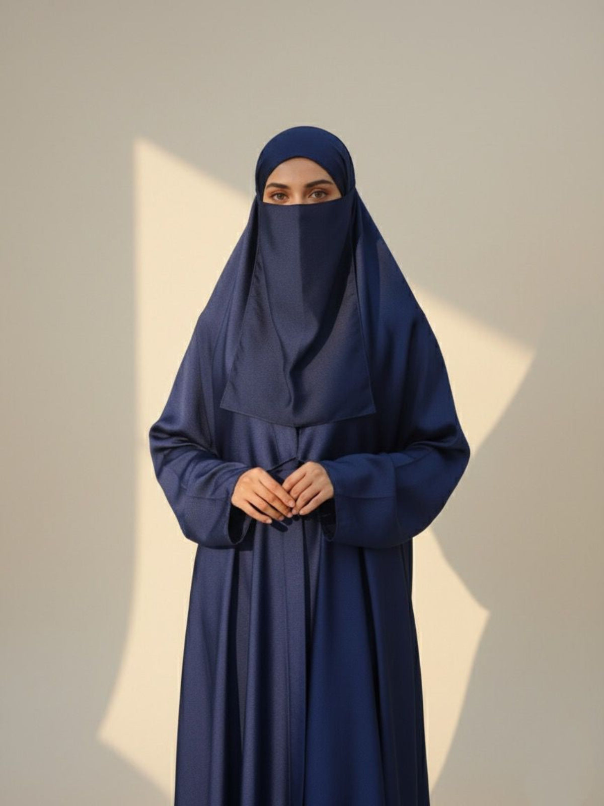 Crinkle Silk Hijab Niqab Set