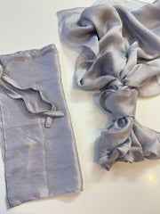 Crinkle Silk Hijab Niqab Set