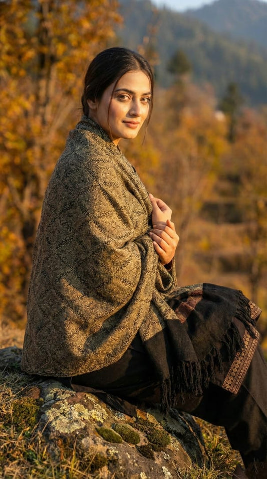 Woolen Shawl Sunset Gold