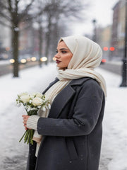 Mist Woolen Hijab Butter