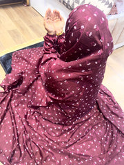 Namaz Chadar-Mina Maroon
