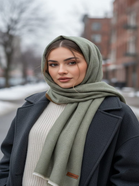Wool Muse Hijab Sage