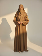 Crinkle Silk Hijab Niqab Set