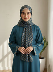 DAZZLE CHIFFON HIJAB- NAVYBLUE