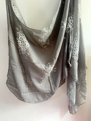 Embroide Floral Hijab GREY