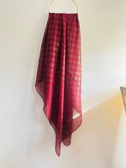 DAZZLE CHIFFON HIJAB-MAROON