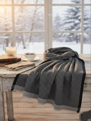 Mist Woolen Hijab Black