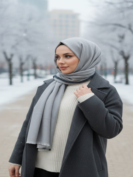 Wool Muse Hijab Charcoal