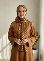 DAZZLE CHIFFON HIJAB-CHOCO