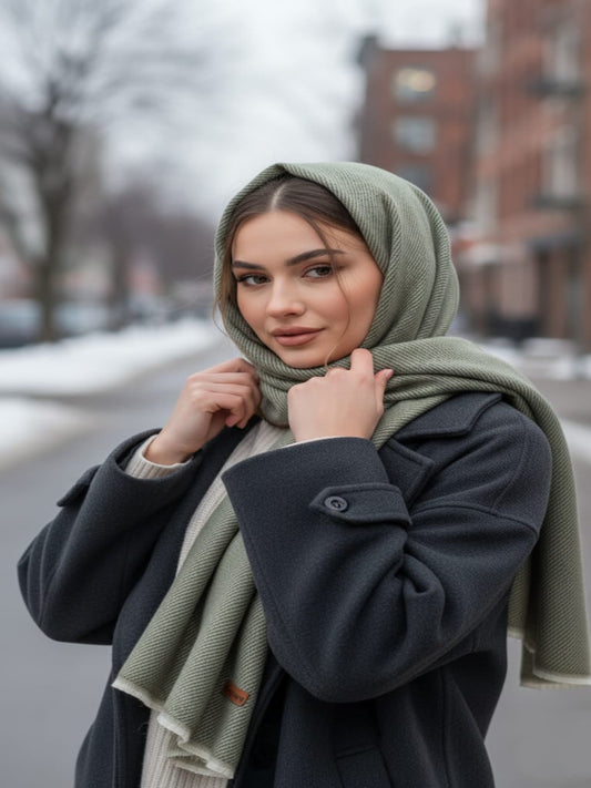 Wool Muse Hijab Sage