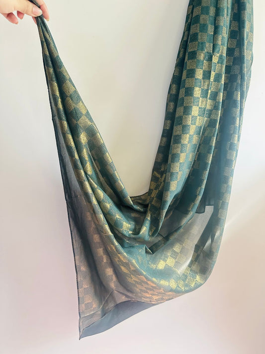 DAZZLE CHIFFON HIJAB-GREEN