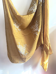 Embroide Floral Hijab GOLDEN