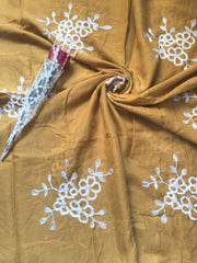 Embroide Floral Hijab GOLDEN