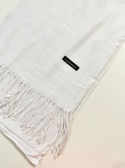 Cashmere Pashmina Off White