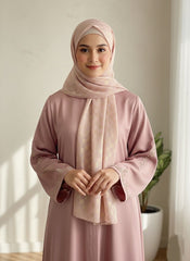 DAZZLE CHIFFON HIJAB-PEACHY PINK