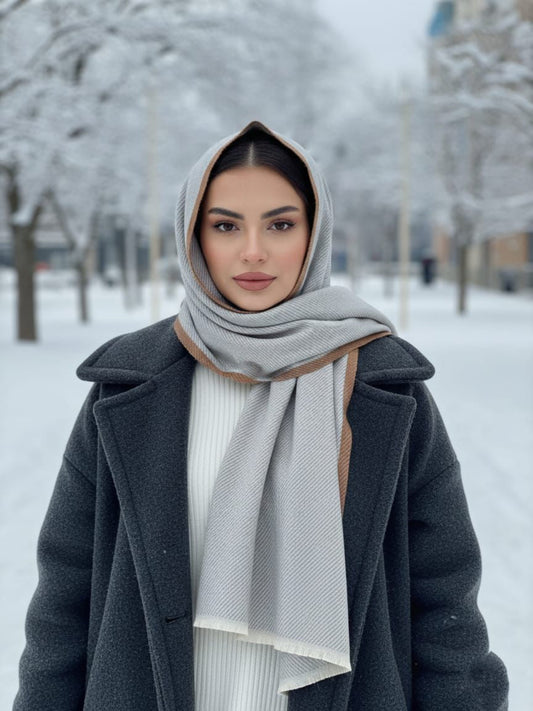 Wool Muse Hijab Pastel Grey