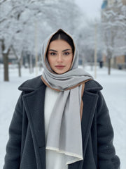 Wool Muse Hijab Pastel Grey