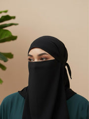 Half niqab Black