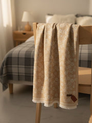 Flower Woolen Hijab Butter