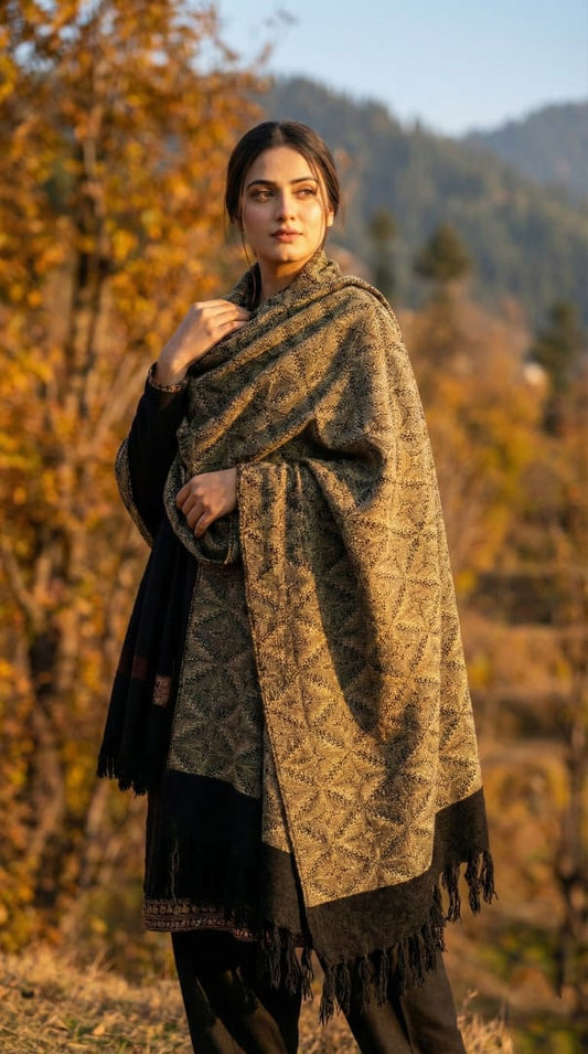 Woolen Shawl Sunset Gold