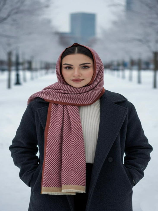 Mist Woolen Hijab Maroon