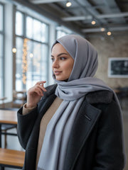 Cashmere Pashmina Pastel Grey