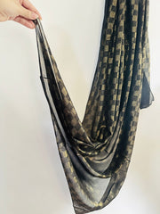 DAZZLE CHIFFON HIJAB-BLACK