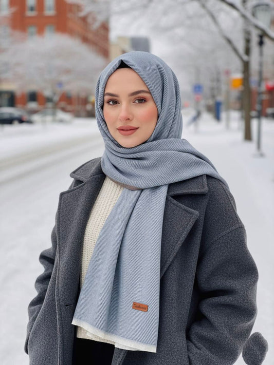 Wool Muse Hijab Blue