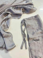 Crinkle Silk Hijab Niqab Set