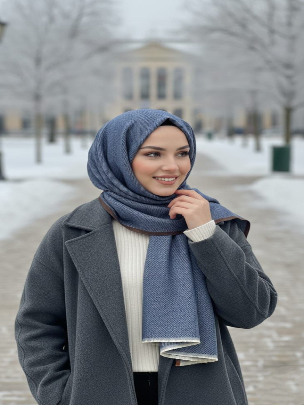 Wool Muse Hijab Navy