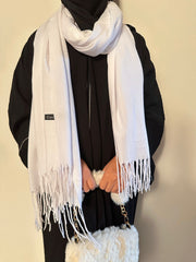 Cashmere Pashmina Off White